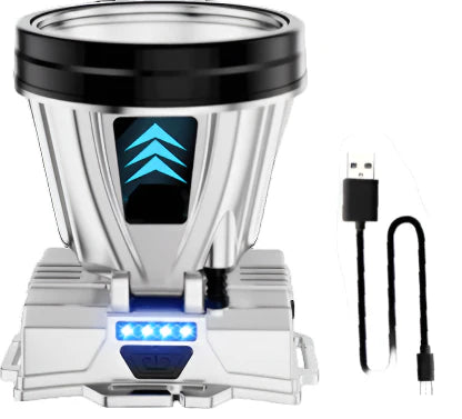 LuxeBeam LED Hovedlampe | Lys din vej med en ultra klar og holdbar lyskilde til natlige eventyr.-zarada.dk