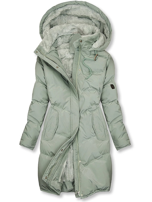 Antonella Manteau Kvinde Vinter – Varm Isoleret Model med Foring & Lynlås Lukning