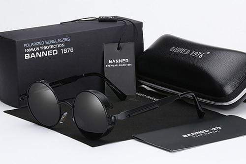 Retro Runde Polaroid Solbriller Steampunk | Argo