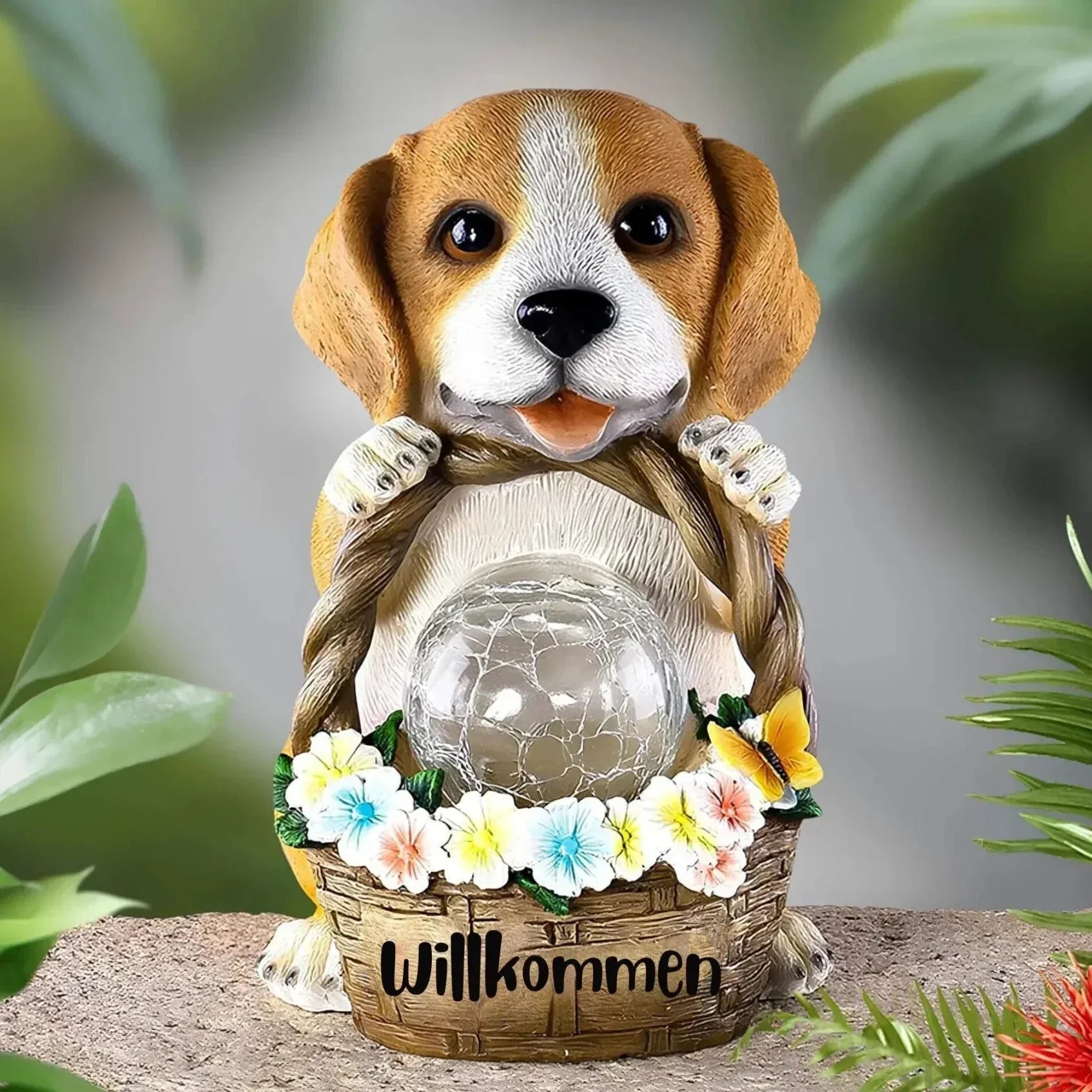 PawGlow - Charmerende LED-stilys med yndige hundefigurer til haveindretning