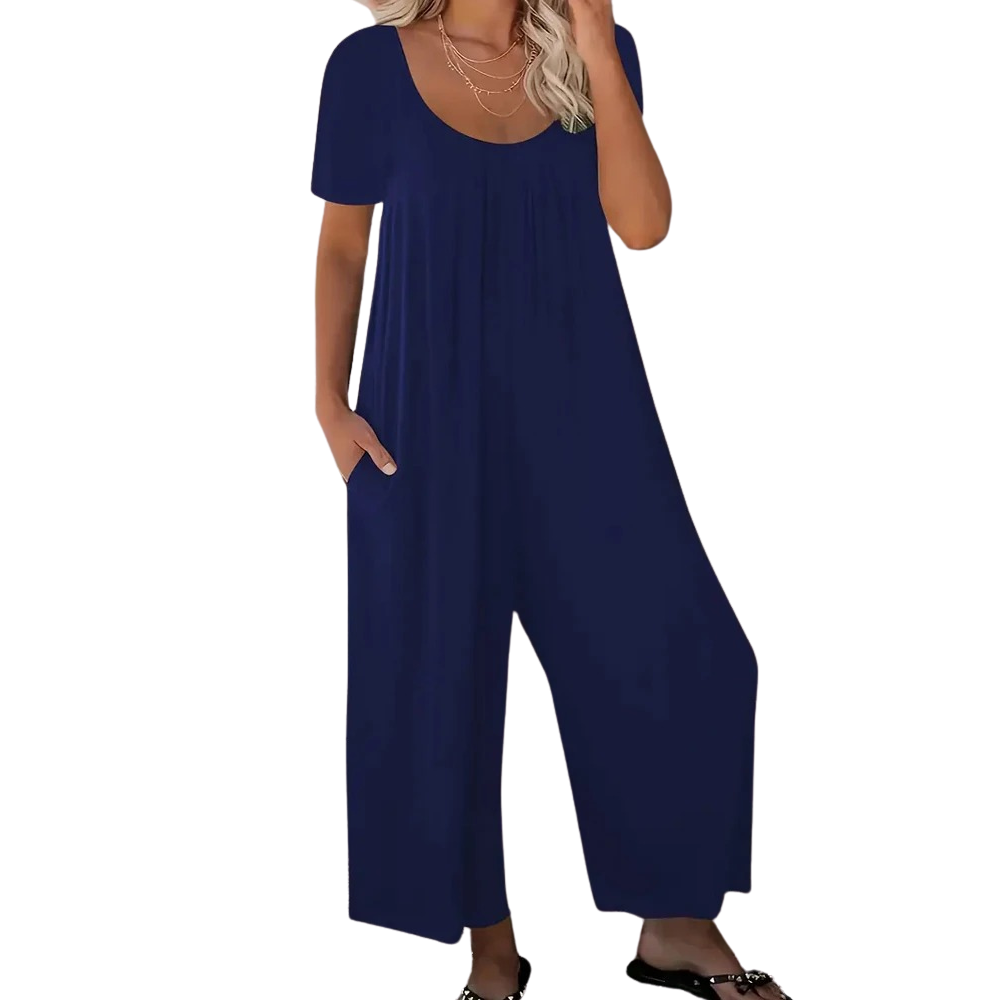 Sommerchik ensfarvet jumpsuit
