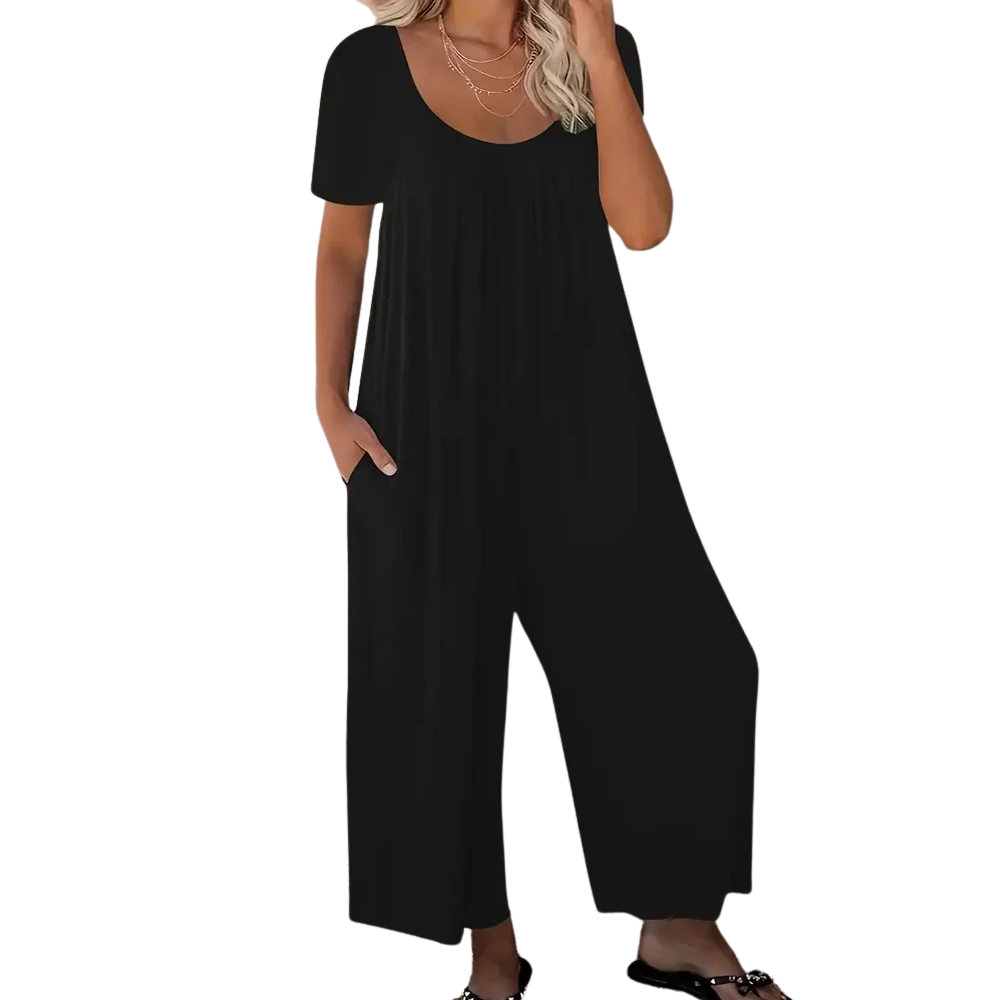 Sommerchik ensfarvet jumpsuit