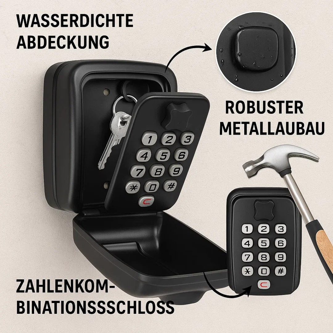 Nøgleskuffe Udenfor | Nøglesafe med kode | SafeHaus