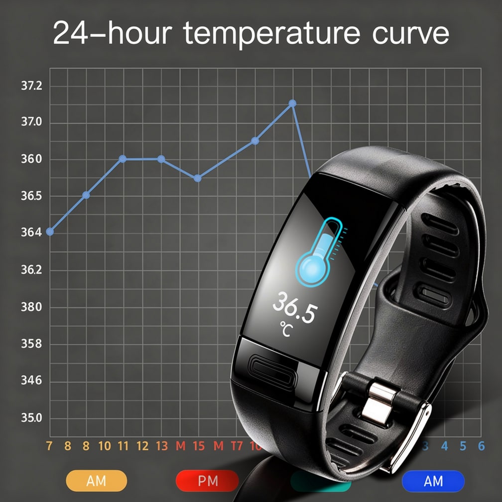Smartwatch med EKG, hjertefrekvens, blodtryk & søvntracking til damer og herrer | Fitness Tracker | Vitaro