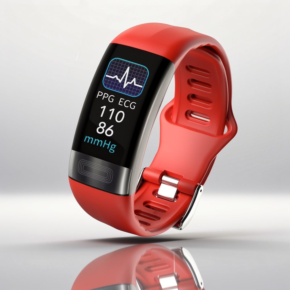 Smartwatch med EKG, hjertefrekvens, blodtryk & søvntracking til damer og herrer | Fitness Tracker | Vitaro