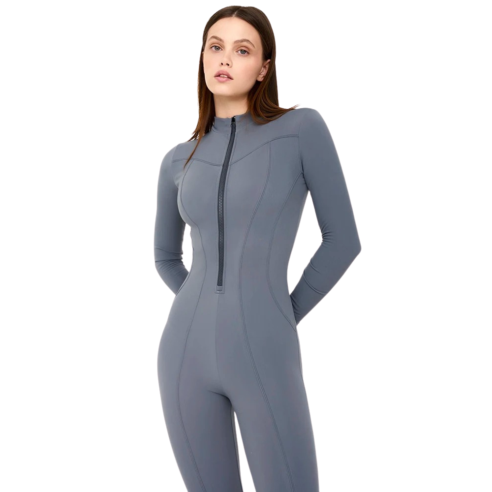 Sporty Rompers med lynlås