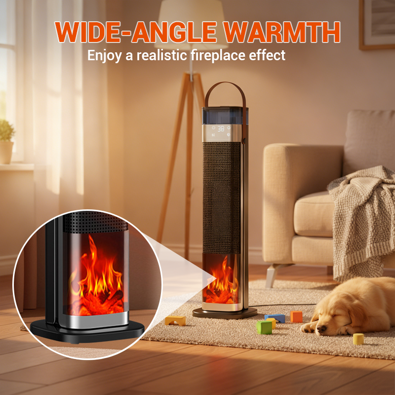 PTC Fan Heater 2000W with Humidifier – 2-in-1 Electric Heating