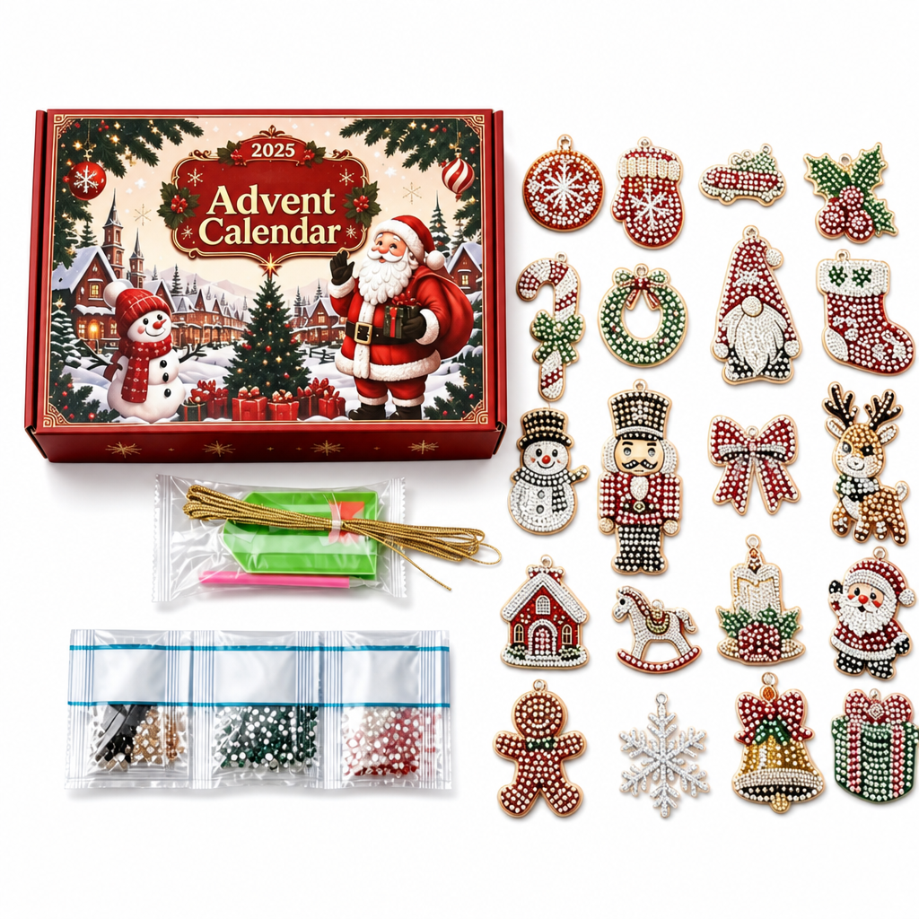 DIY-juldekoration Adventskalender 2026 – 24 dagar