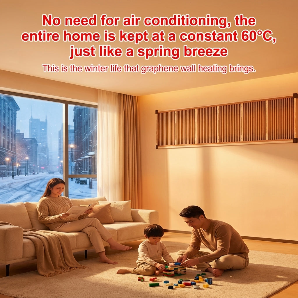 Infrared Wall Heater – Fast 3-Second Heating, Energy-Efficient & Quiet