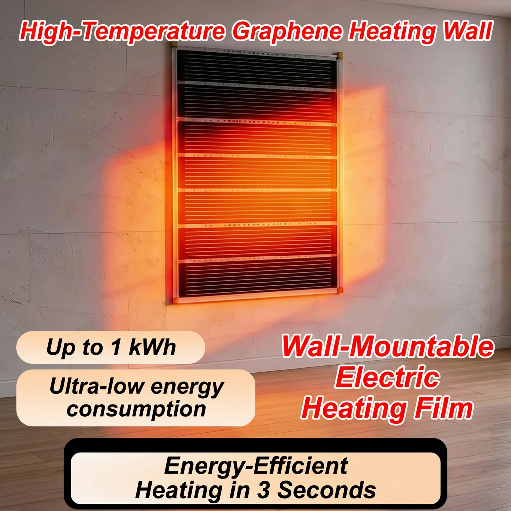 Infrared Wall Heater – Fast 3-Second Heating, Energy-Efficient & Quiet