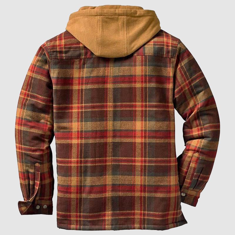 Andre Herre Jakke – Varm & Behagelig Flannel Lumberjack Jakke i Klassisk Stil