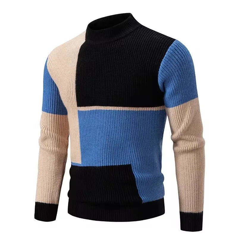 Varm strikket sweater til mænd