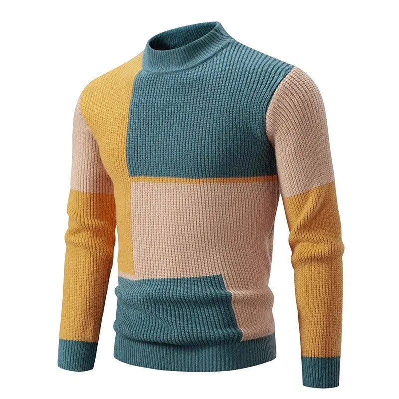Varm strikket sweater til mænd