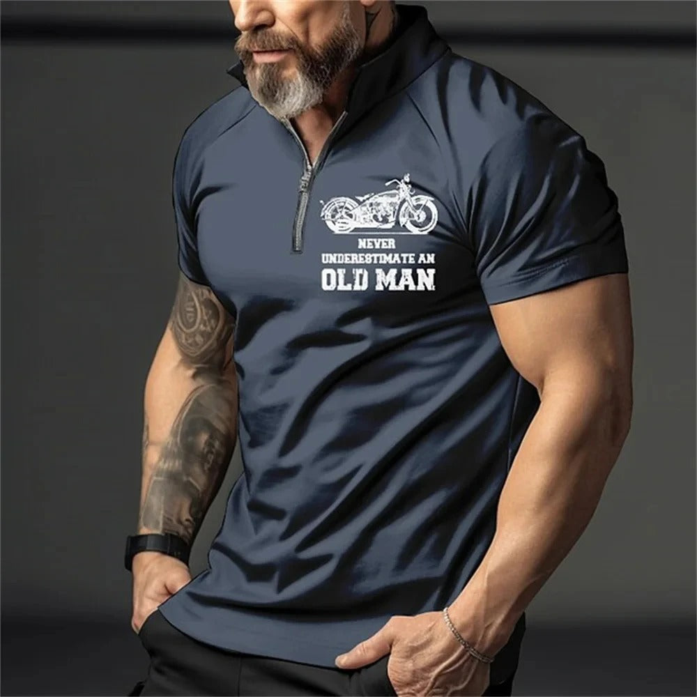 Herre Vintage 3D-print polo