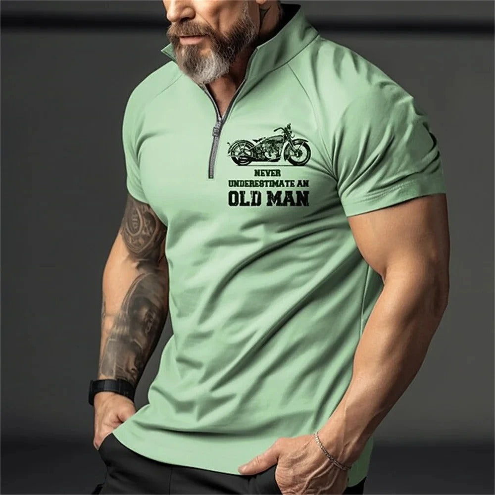 Herre Vintage 3D-print polo