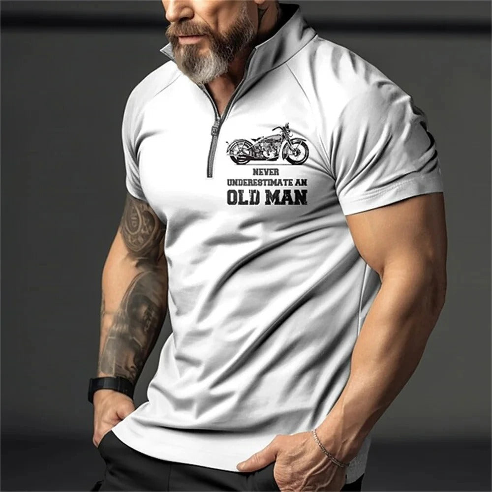 Herre Vintage 3D-print polo