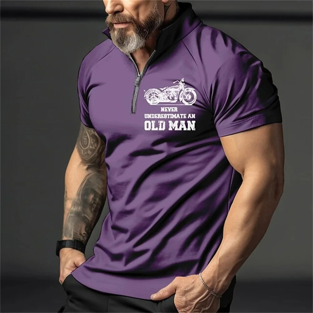 Herre Vintage 3D-print polo
