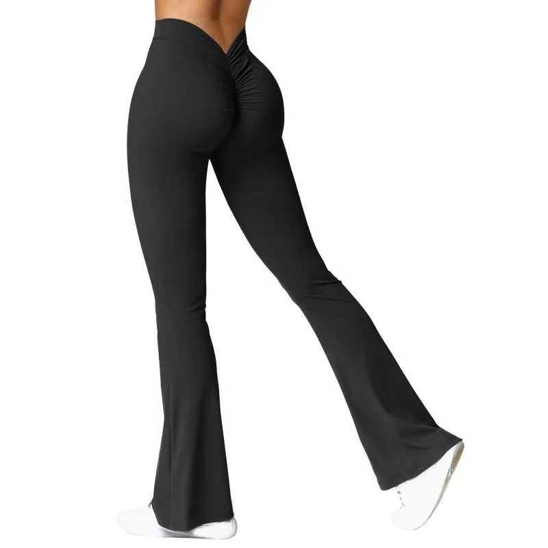 Kvinder V-ryg højtaljede leggings
