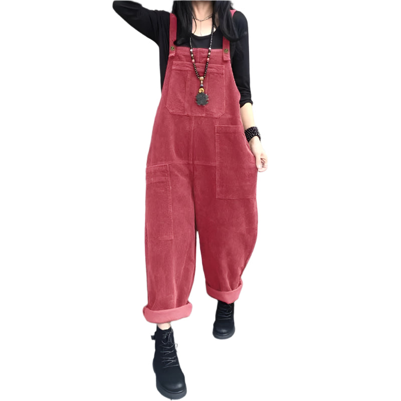 Jumpsuit i fløjlsbukser til kvinder