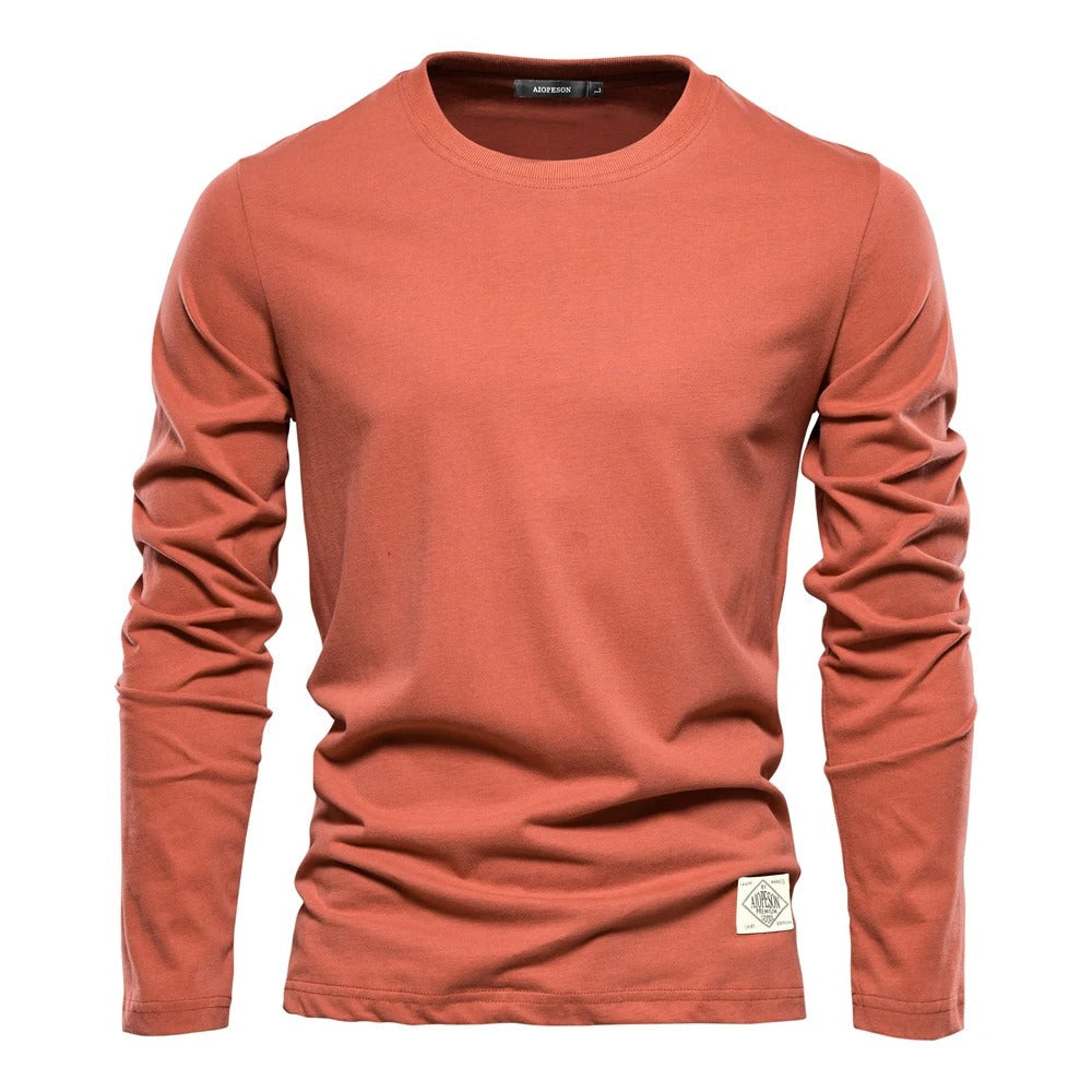 Klassisk langærmet T-shirt til mænd