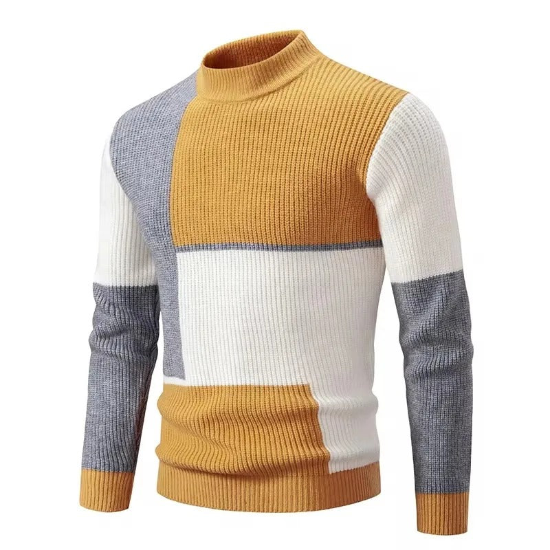 Varm strikket sweater til mænd