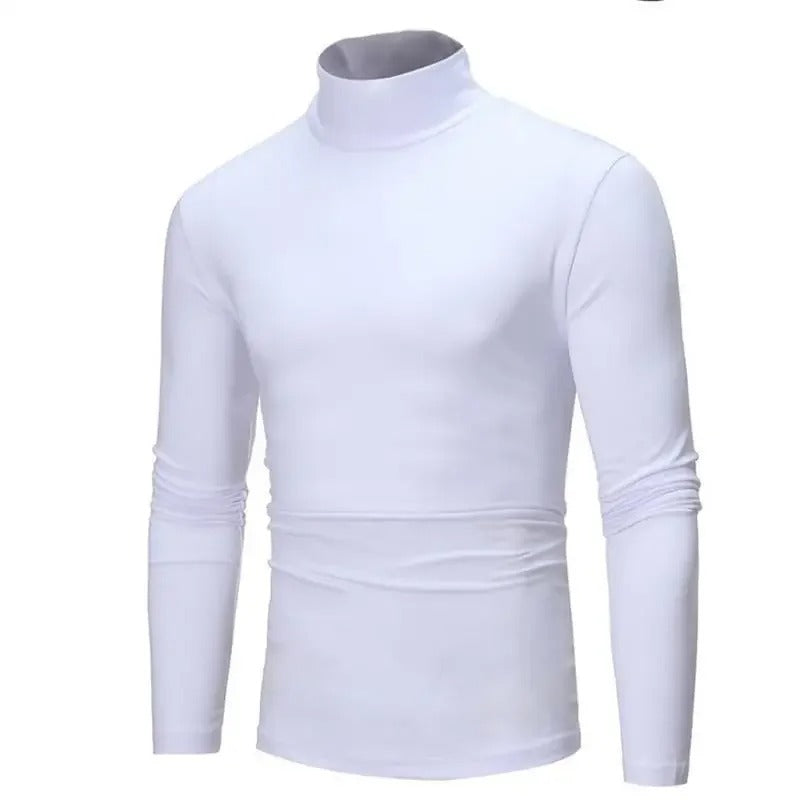 Termisk slim fit højhalset vintertop til mænd