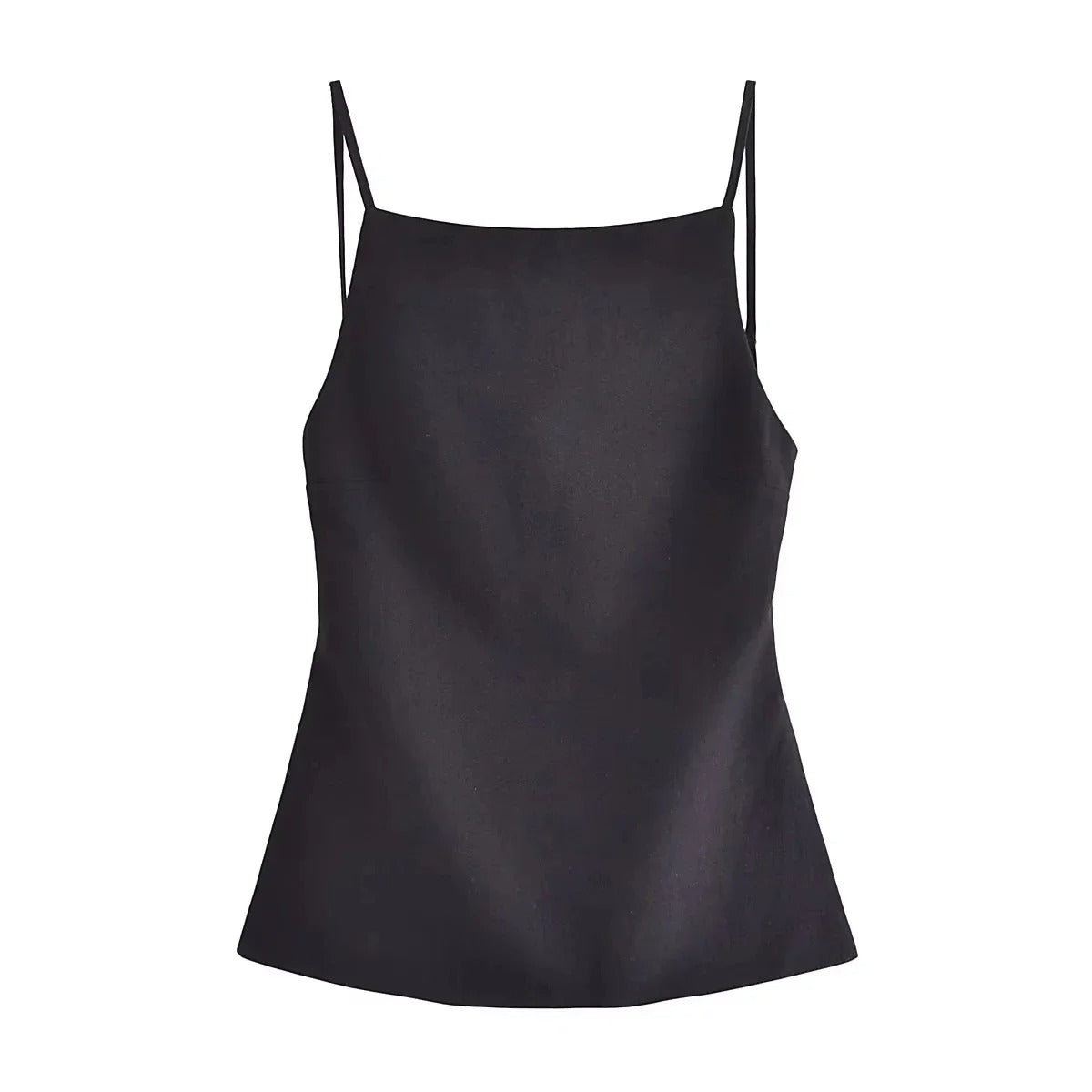 Kvinders Crop Top med tynd rem uden ryg