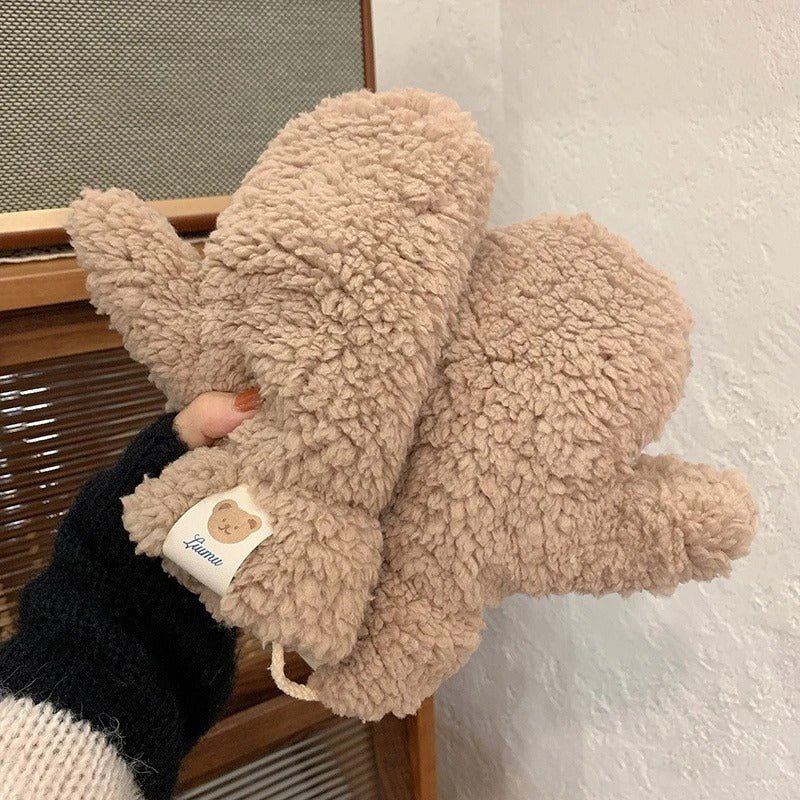 Kawaii plys varme handsker