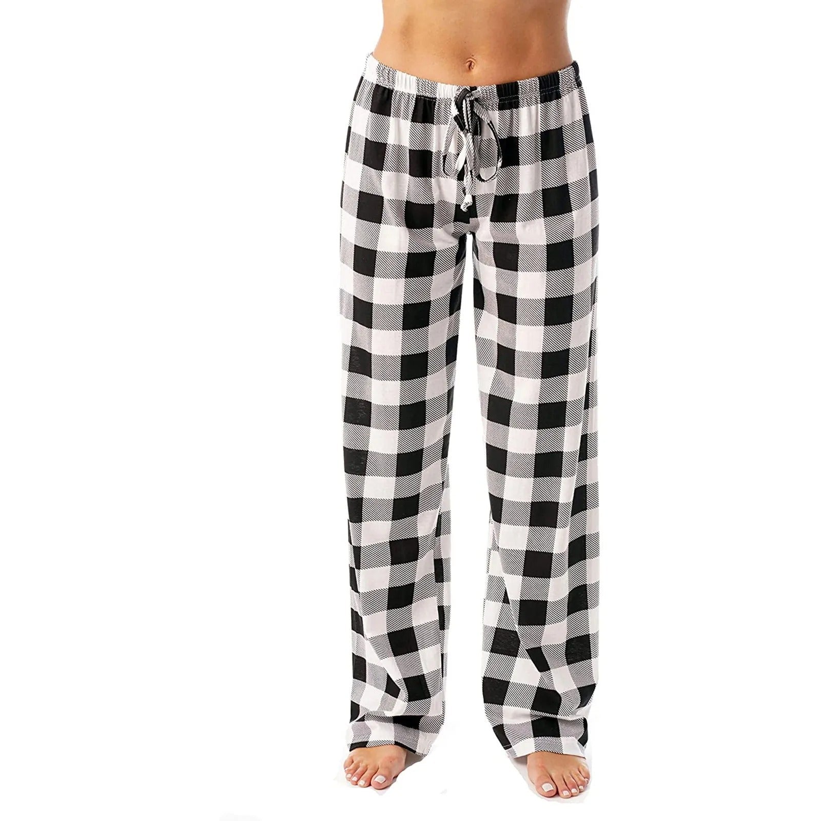 Kvinders plaidprintet pyjamas