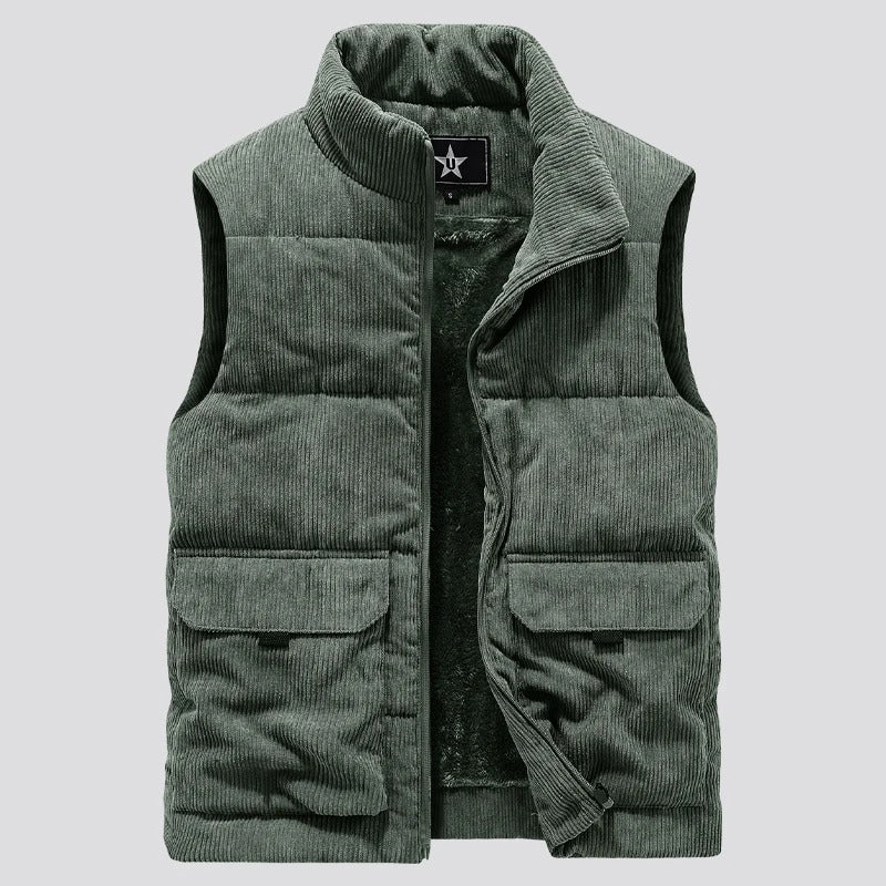 Varm vest i fleece til mænd