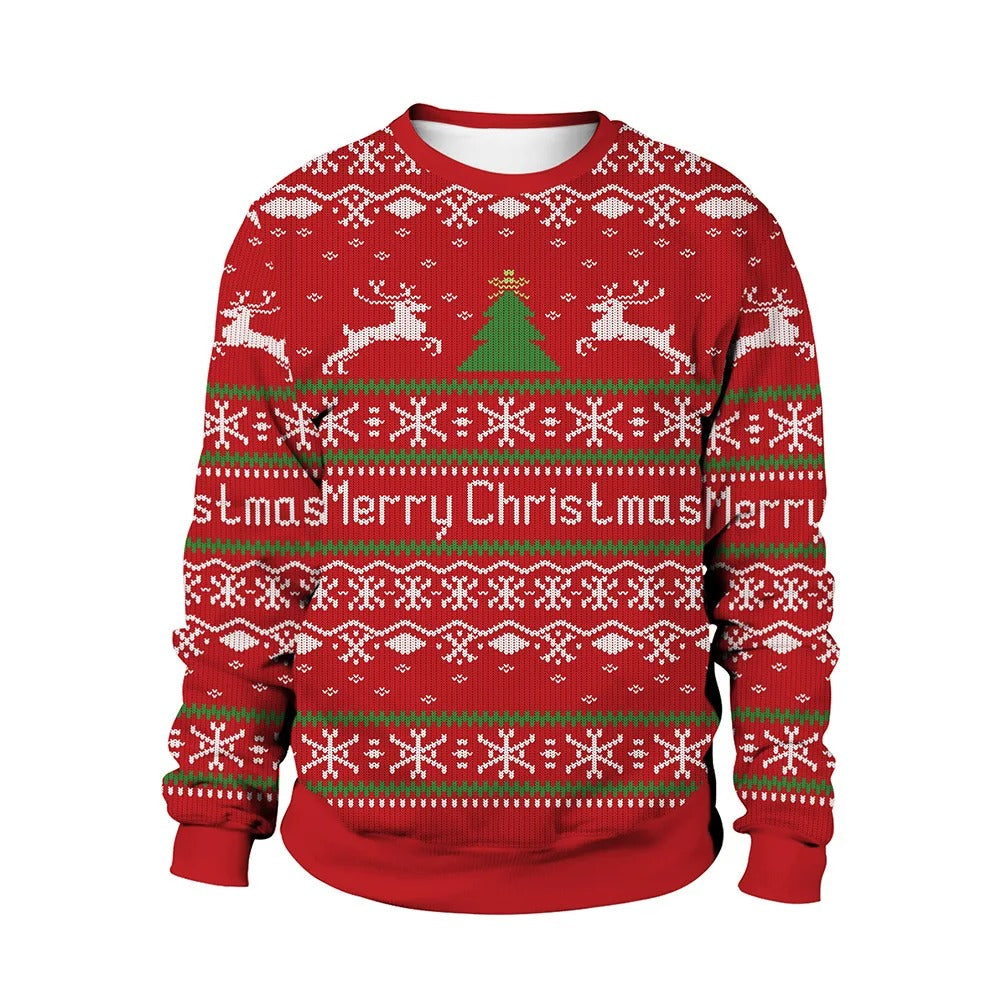 Sweater med juleprint Pullover