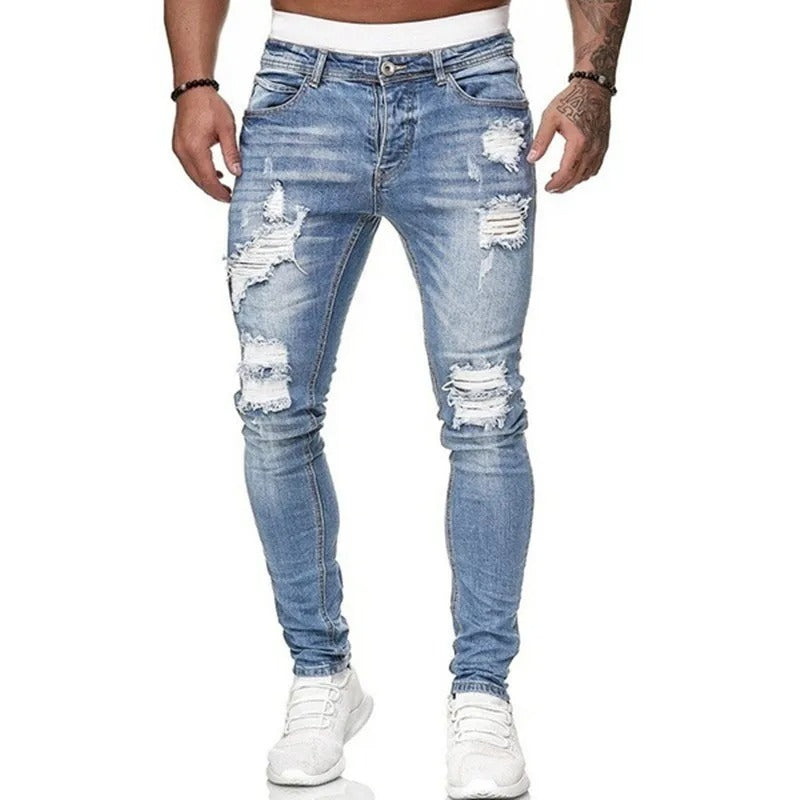 Ripped skinny jeans til mænd