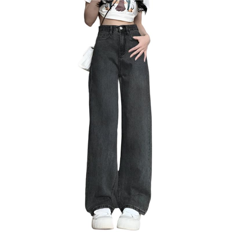Vintage jeans med brede ben til kvinder