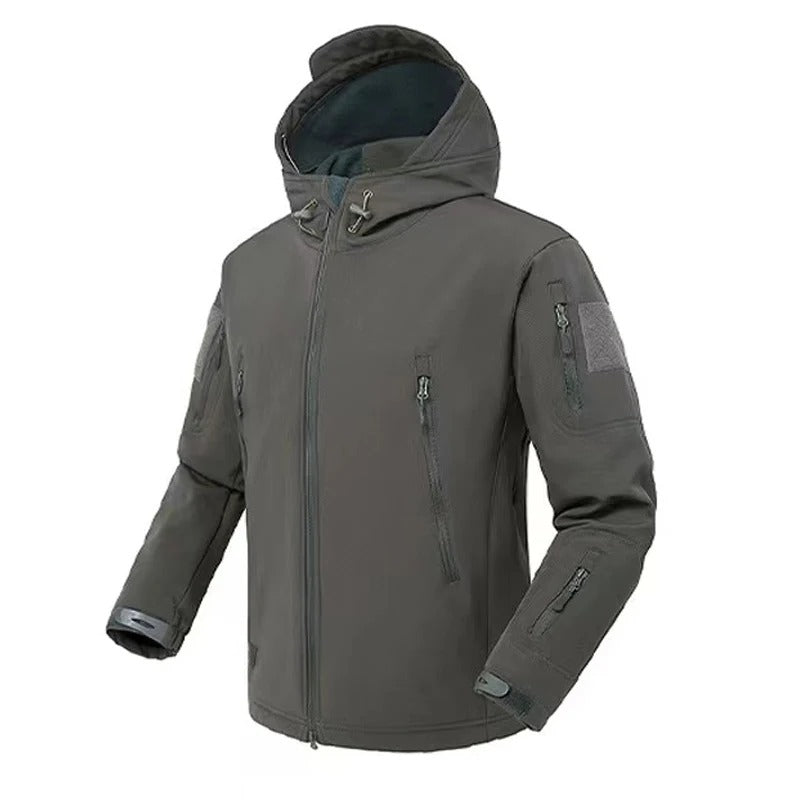 Vandtæt taktisk softshell-jakke til mænd