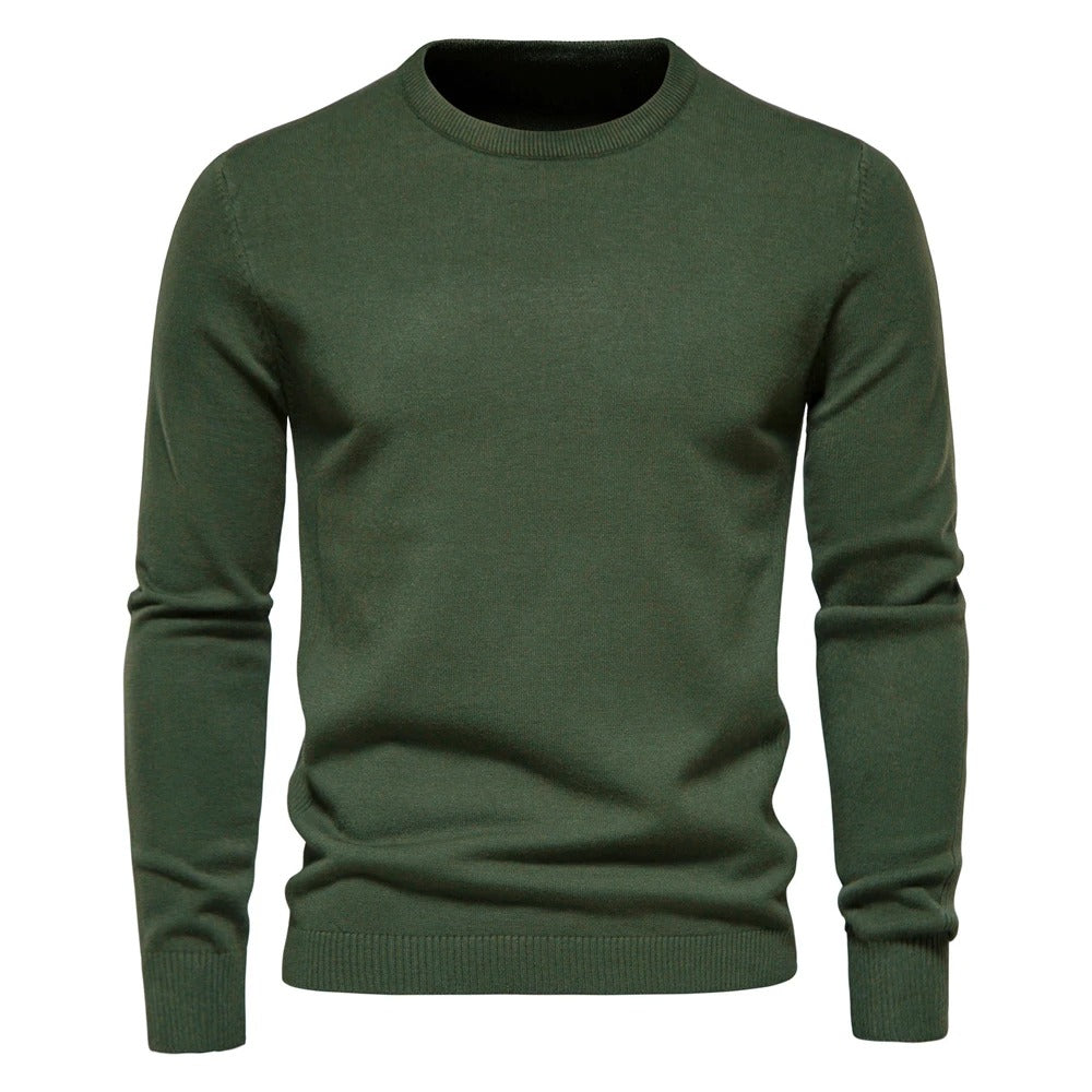 Tyk slim fit sweater til mænd