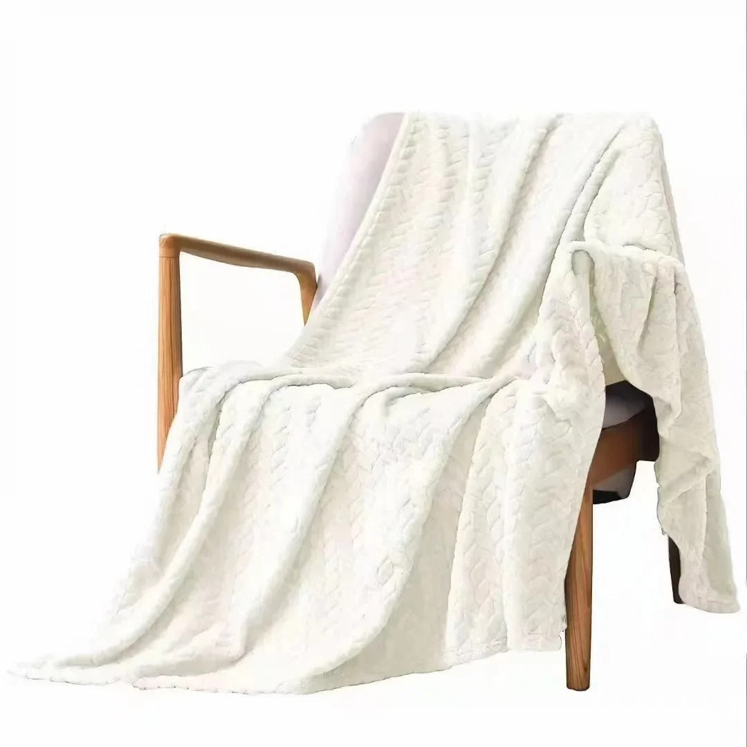 Coral Velvet Wool Blanket