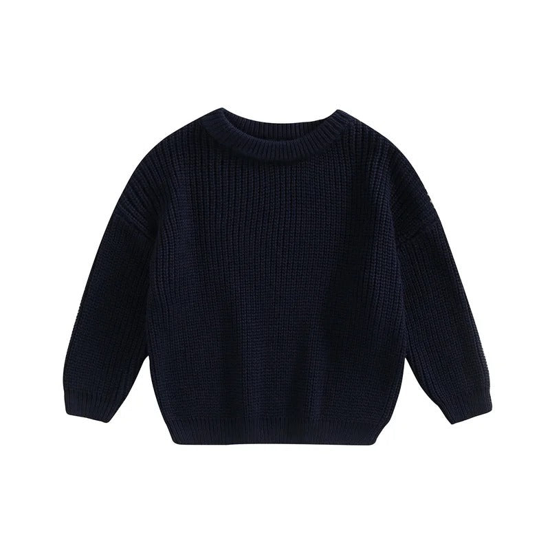 Casual strikket pullover til børn