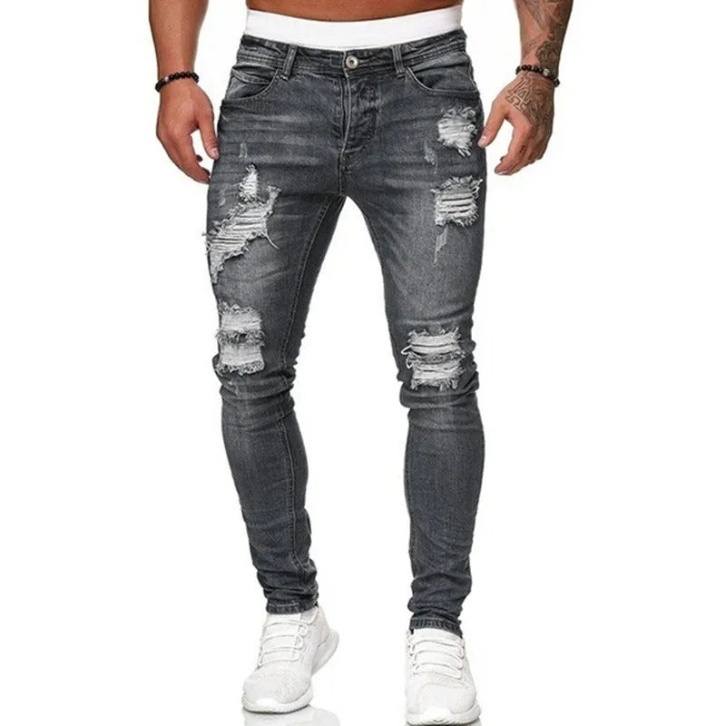 Ripped skinny jeans til mænd