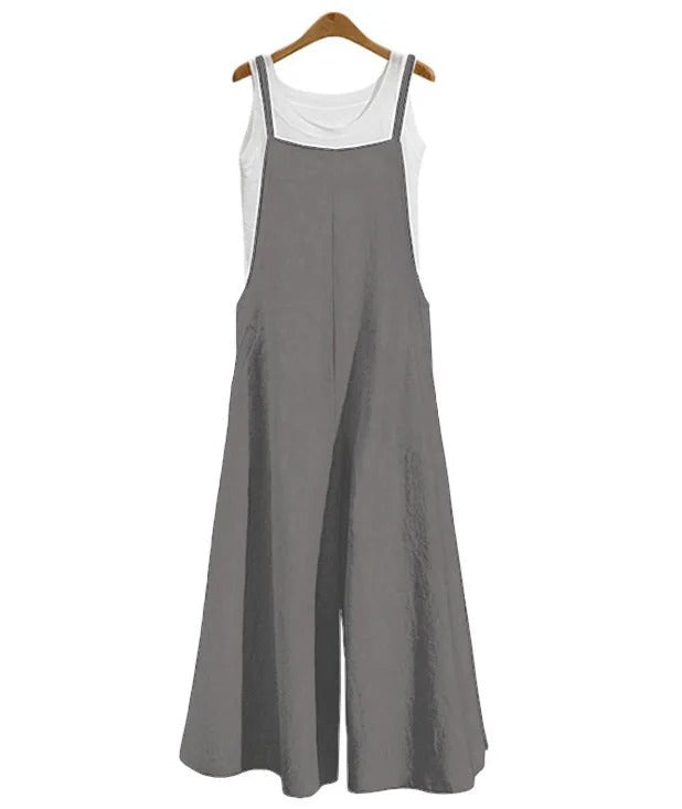 Kvinders overall ærmeløs løs jumpsuit