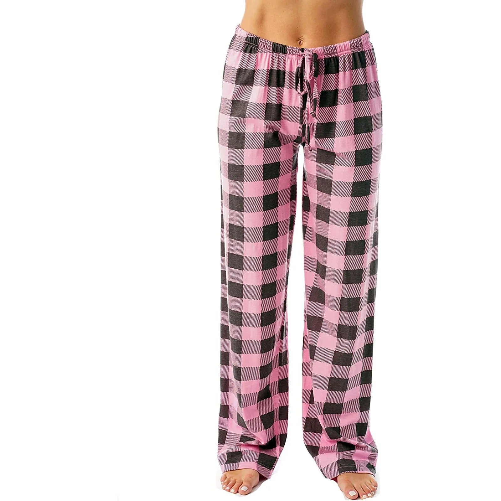 Kvinders plaidprintet pyjamas