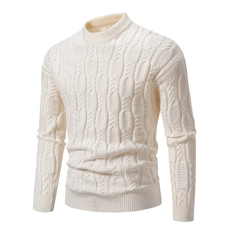 Blød strikket afslappet sweater til mænd