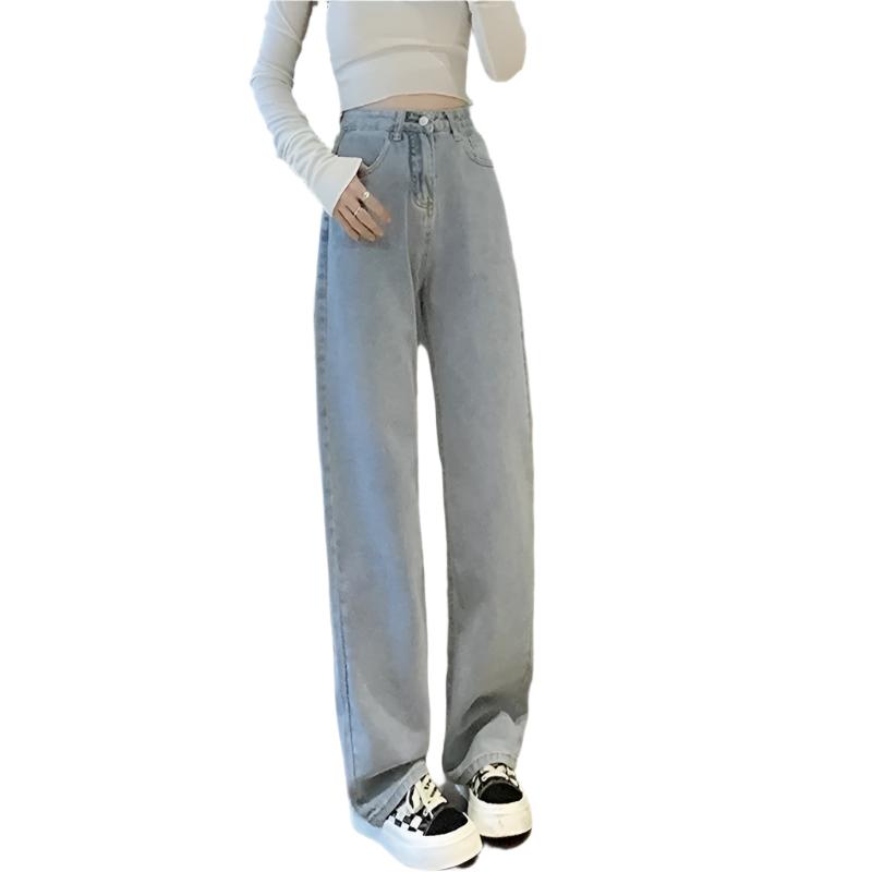 Vintage jeans med brede ben til kvinder