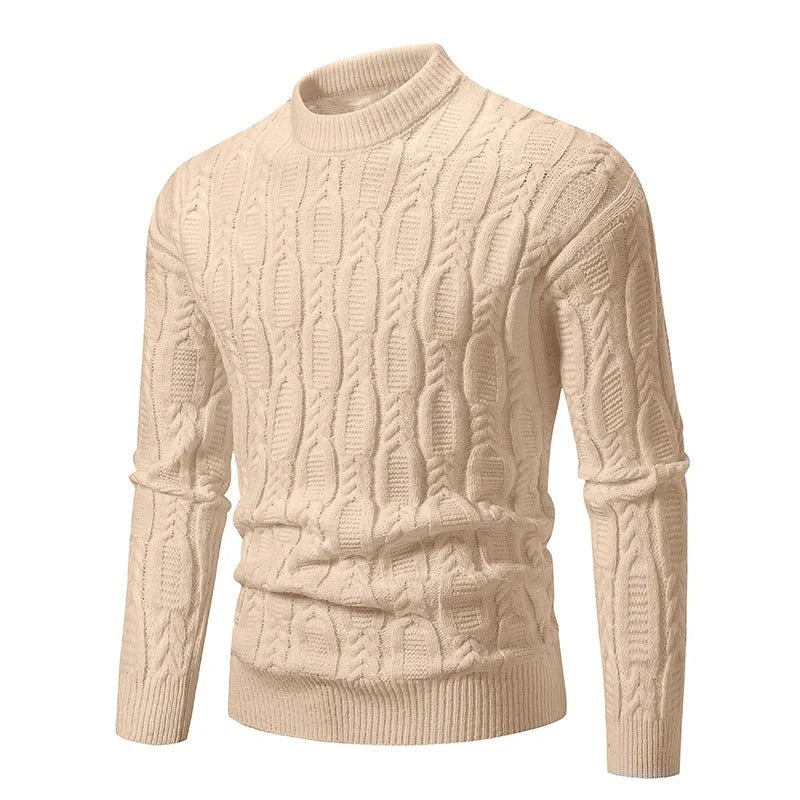 Blød strikket afslappet sweater til mænd