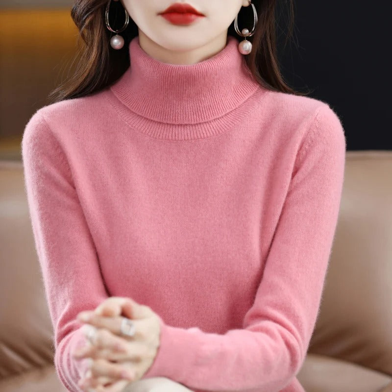 Strikket sweater i kashmir til kvinder