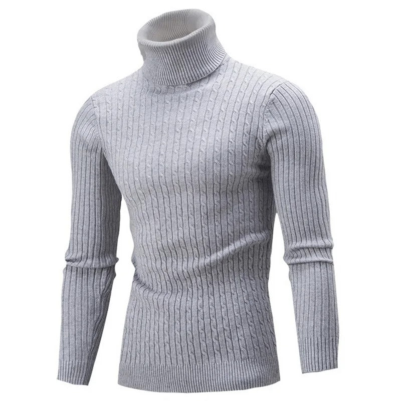Smal rullekravesweater til mænd