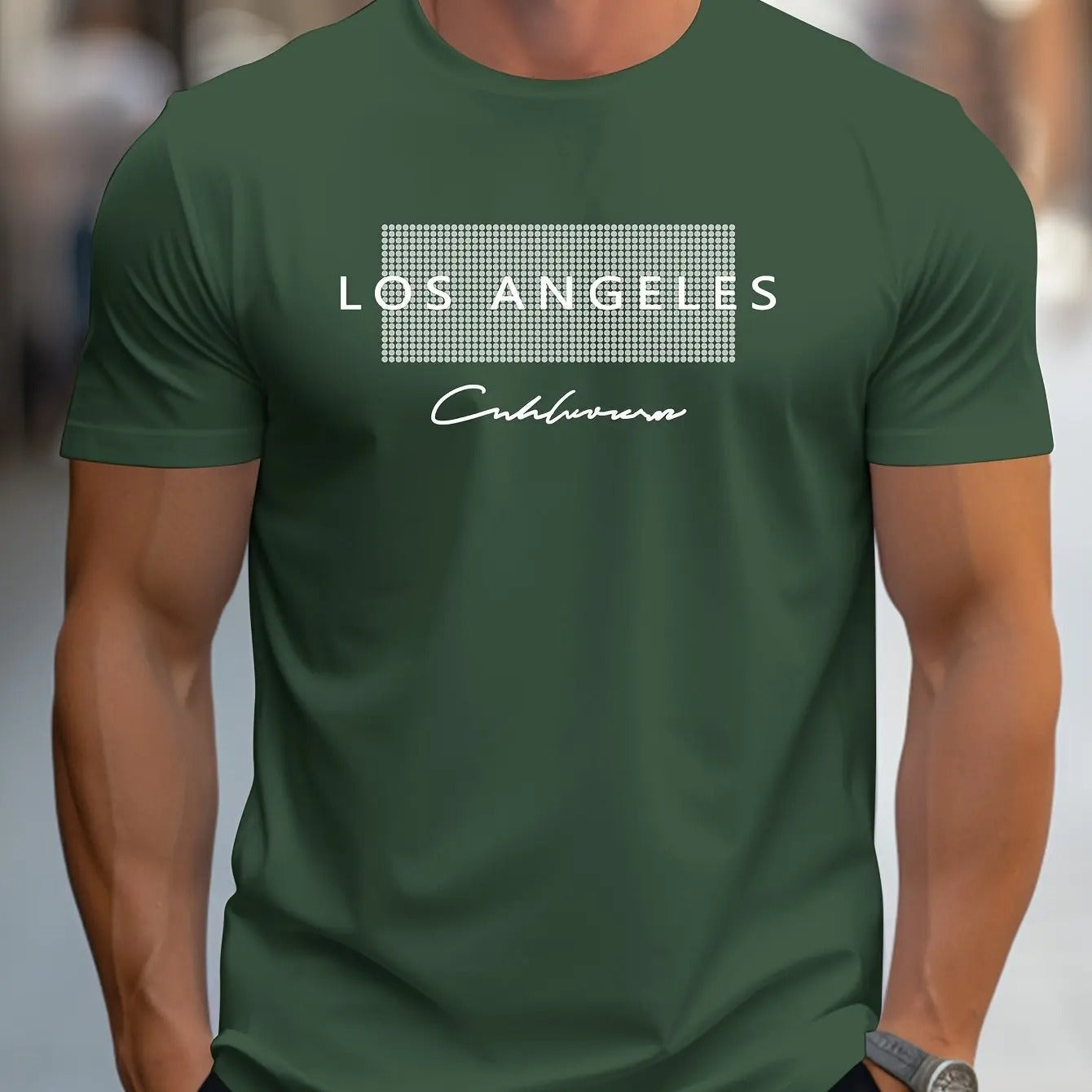 Los Angeles grafisk T-shirt til mænd