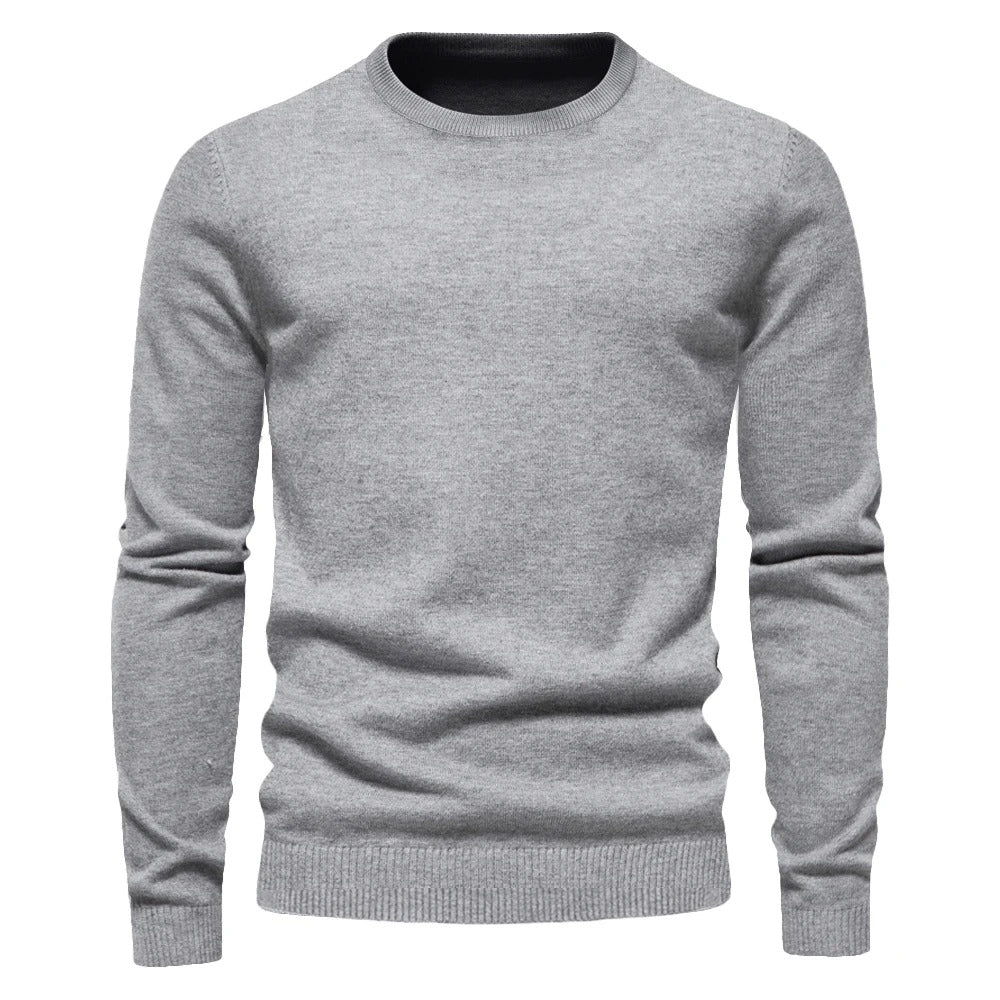 Tyk slim fit sweater til mænd