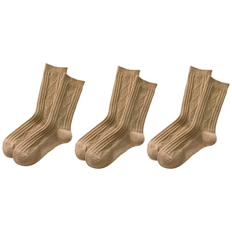 3 par/sæt Cashmere-uldsokker til kvinder