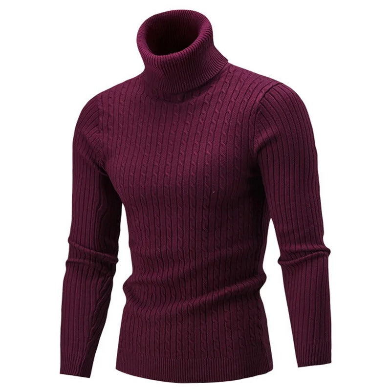 Smal rullekravesweater til mænd