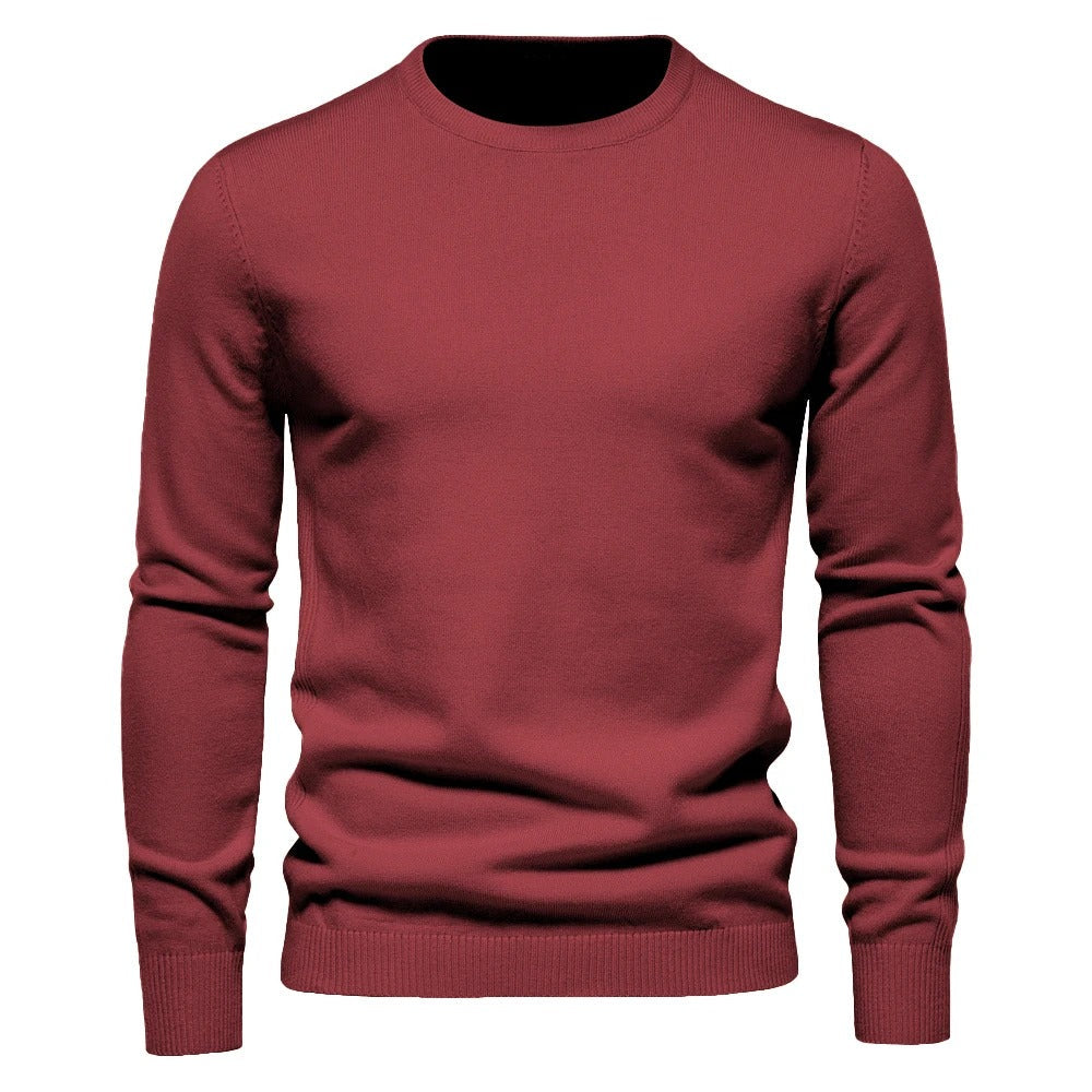 Tyk slim fit sweater til mænd